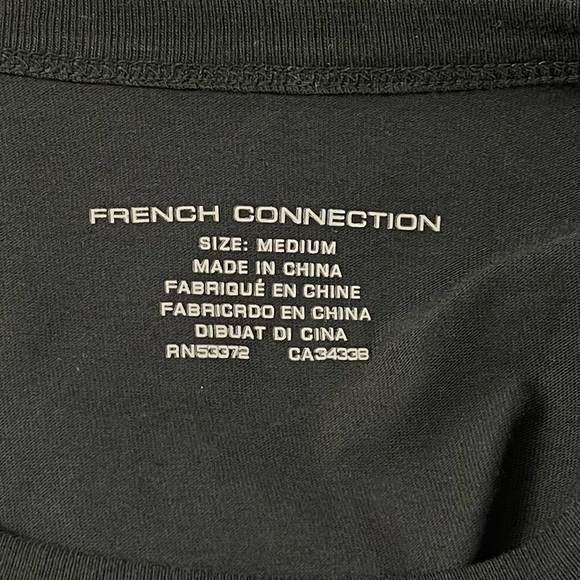 French Connection Tank Top Womens Size Medium Black Shirt NWT - Picture 3 of 10